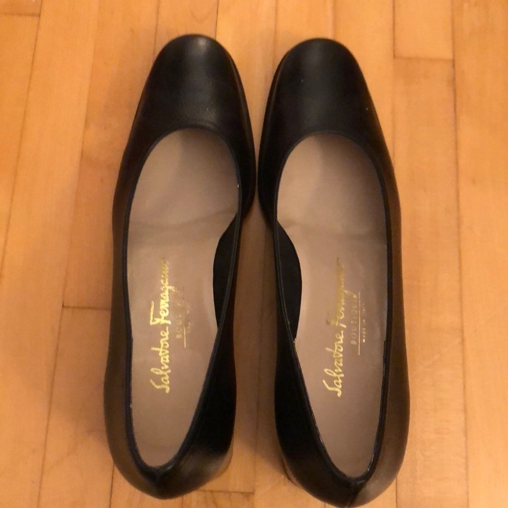 New in box Salvatore Ferragamo chunky heels